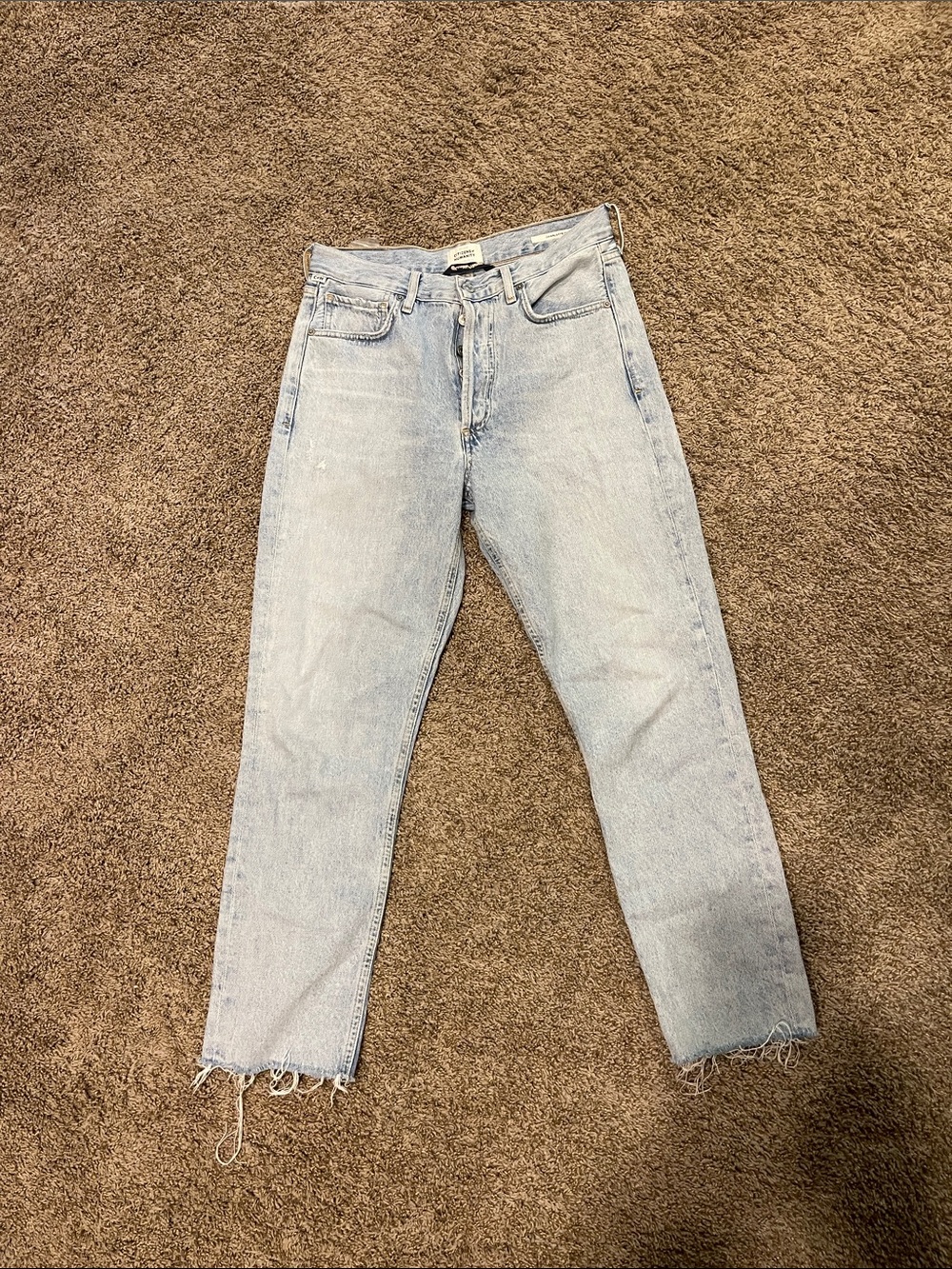 Citizens Of Humanity Light Blue Straight Leg Jeans